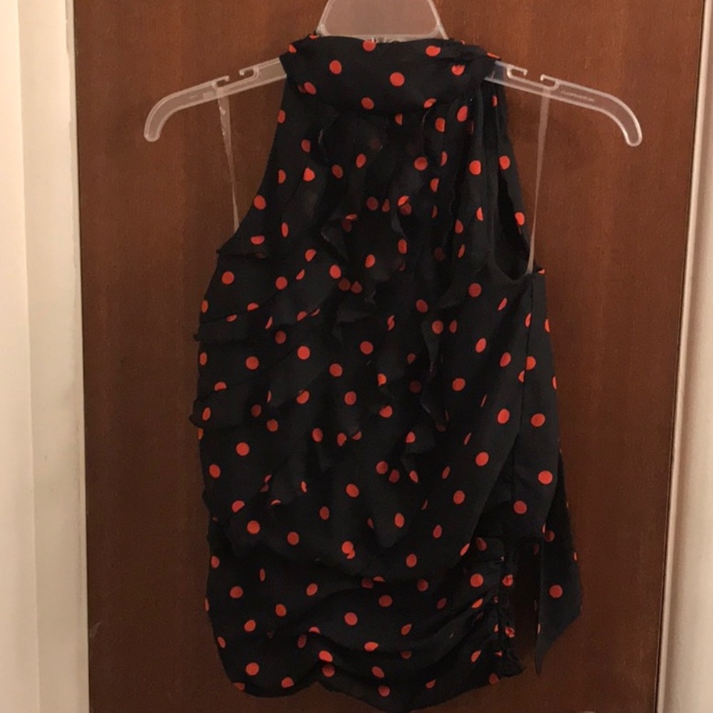Polka-Dot Halter Top